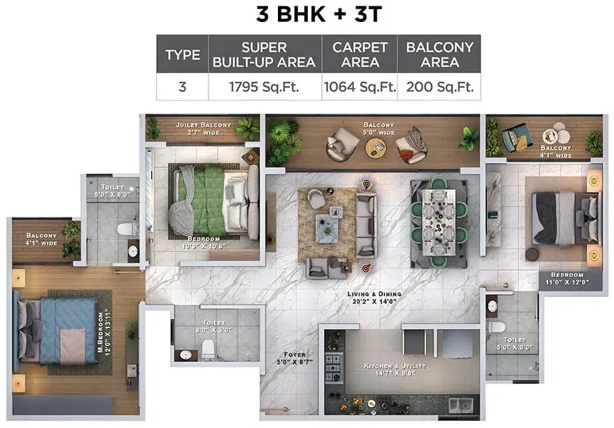 Sattva Lumina Floor Plan
